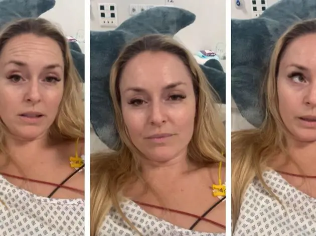Lindsey Vonn meldet sich nach ihrem schrecklichen Sturz bei Olympia erneut vom Krankenbett.