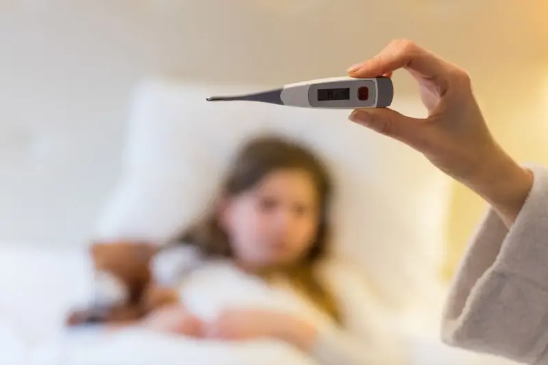 High fever is a common sign. 