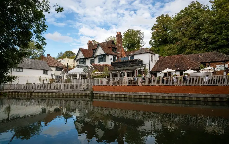 The Weyside offers a menu featuring pub classics like fish and chips