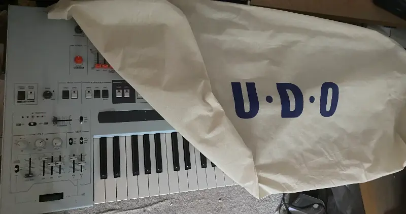 Keyboards like the UDO Super Gemini come with a carry case that can double as a dust cover (Image credit: Andy Jones)
