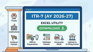 Income Tax Department releases ITR-7 Excel utility for AY 2026-27; check who can use it