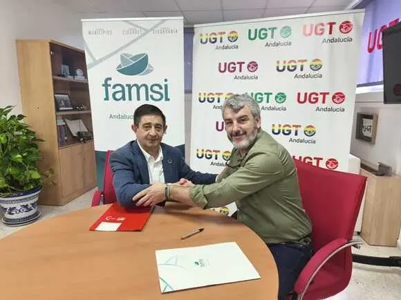 UGT-A y Famsi firman acuerdo para reforzar la cooperación internacional, la justicia social y el desarrollo sostenible