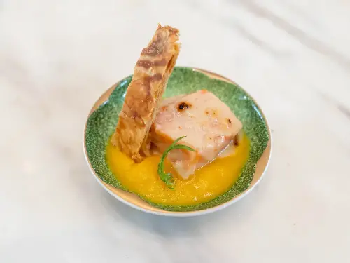 Golden Nectar Afternoon Tea Clover Honey-Miso Glazed Salmon