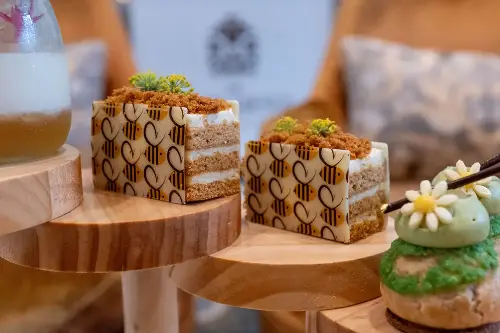 Golden Nectar Afternoon Tea Medovik Clover Honey Cake