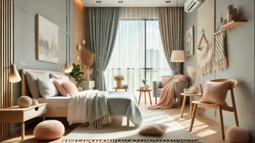 Soft cotton fabrics and pastel shades create a breezy, calming vibe, perfect for a budget-friendly summer home refresh with the best picks for home furnishings.