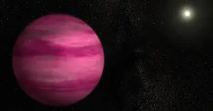 For a decade the Pink Planet was too faint for any ground telescope to study — and when James Webb finally caught its spectrum, the best fit to the light was an atmosphere hazed with salt clouds