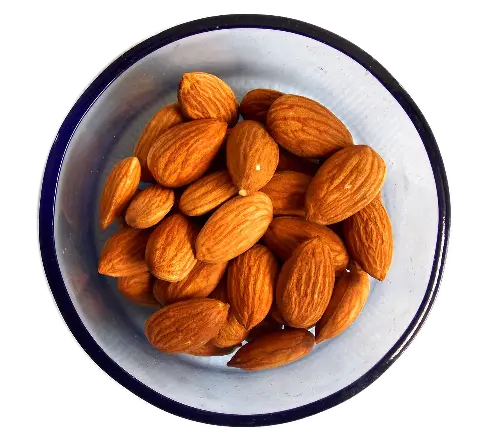 Snack on a handful of almonds daily as they're rich in protein, fibre, and healthy fats.