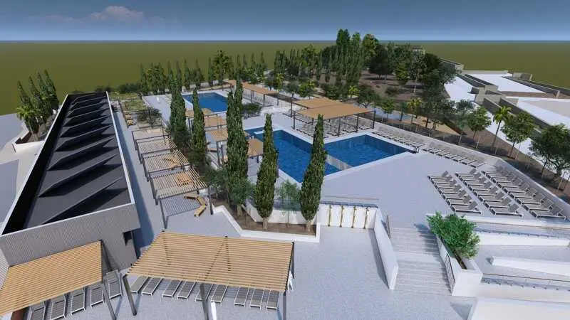 Atarfe cierra el Corredor Verde para transformarlo en un refugio climático con dos piscinas y juegos acuáticos