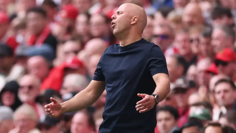 Arne Slot is under pressure at Liverpool FC