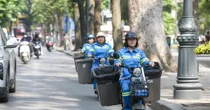 Supporting female sanitation workers in keeping streets green, clean, and beautiful.