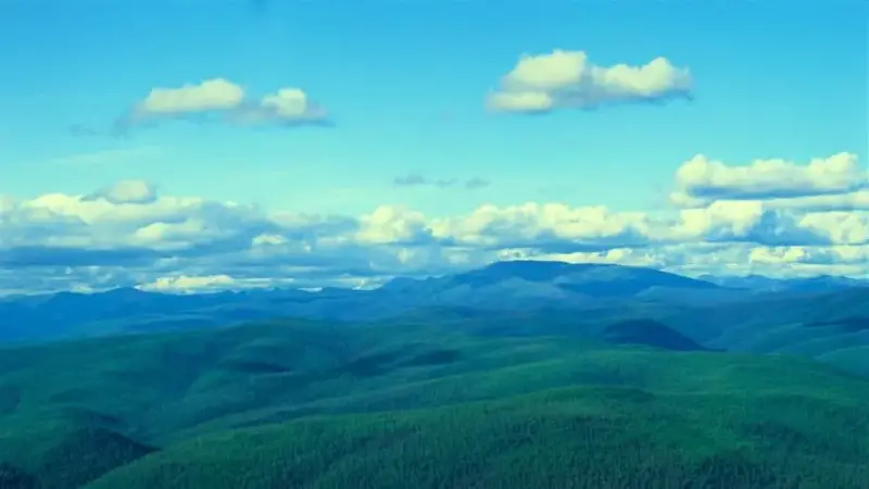 The hills of Russia's Siberian Taiga