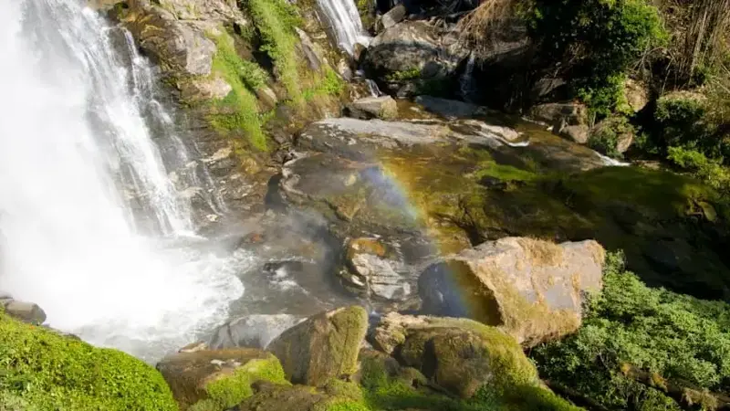 Vachiratarn Waterfall at Thailand's highest mountain, Doi Inthanon 