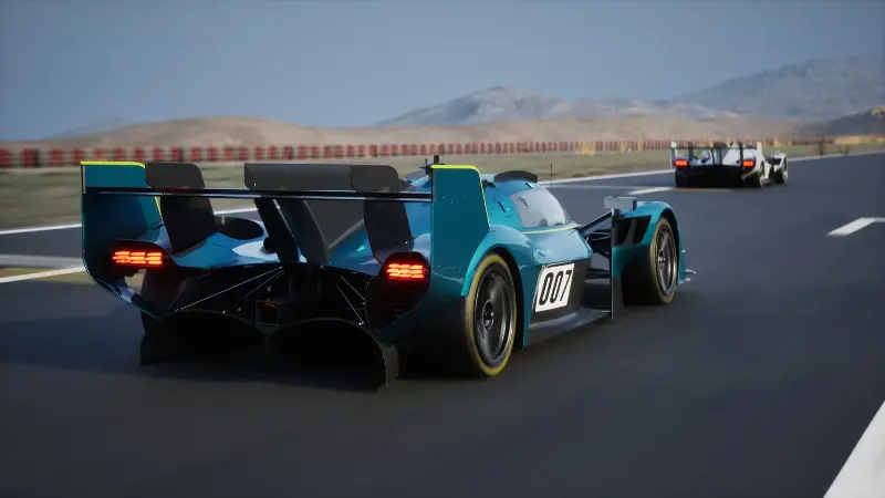 The Aston Martin Valkyrie LM is lifted directly from the race-spec Hypercar 8 Aston Martin Valkyrie LM