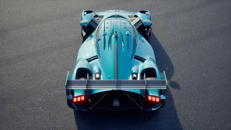 The Aston Martin Valkyrie LM is lifted directly from the race-spec Hypercar 3 Aston Martin Valkyrie LM