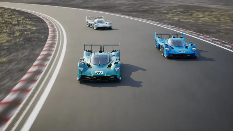 The Aston Martin Valkyrie LM is lifted directly from the race-spec Hypercar 2 Aston Martin Valkyrie LM