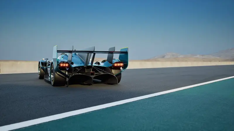 The Aston Martin Valkyrie LM is lifted directly from the race-spec Hypercar 15 Aston Martin Valkyrie LM