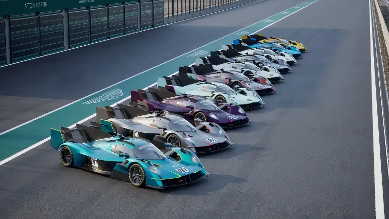 The Aston Martin Valkyrie LM is lifted directly from the race-spec Hypercar 1 Aston Martin Valkyrie LM