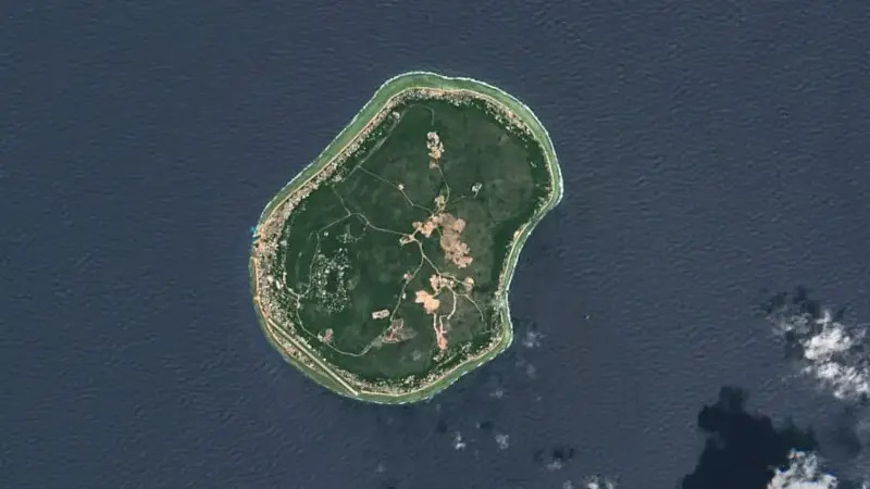 Satellite Imagery Of Nauru Island