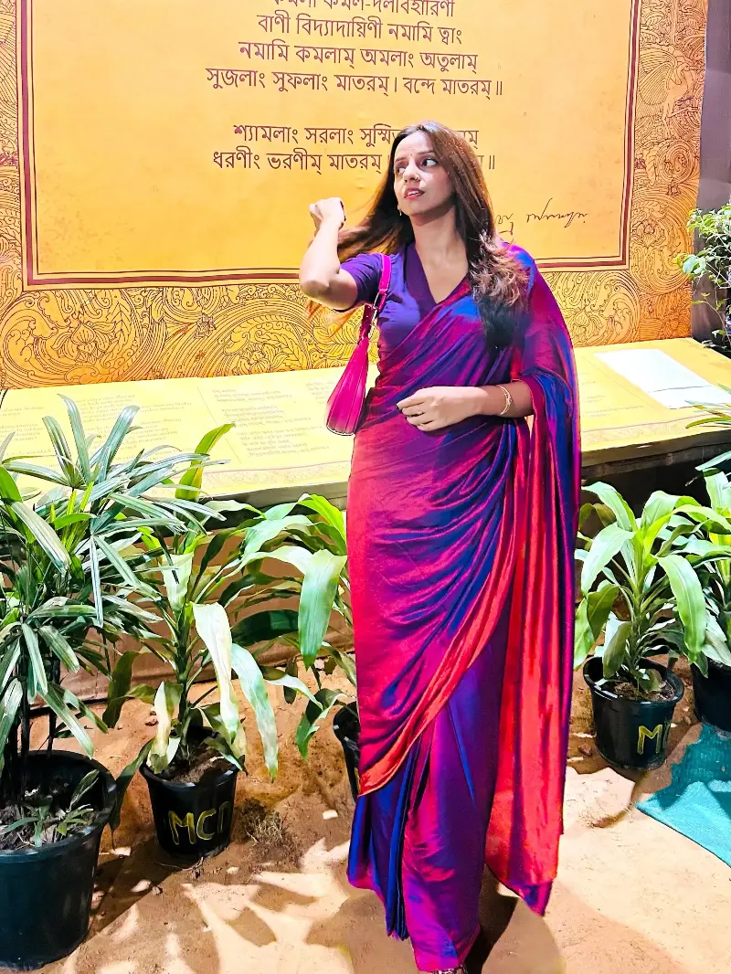 Why I prefer a matching blouse with a festive sari