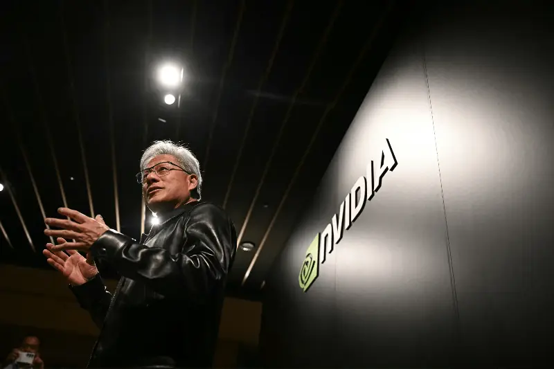 Nvidia CEO Jensen Huang attends the Q&A session with the media during Nvidia/Japan AI Ecosystem Reception in Tokyo on July 16, 2026.