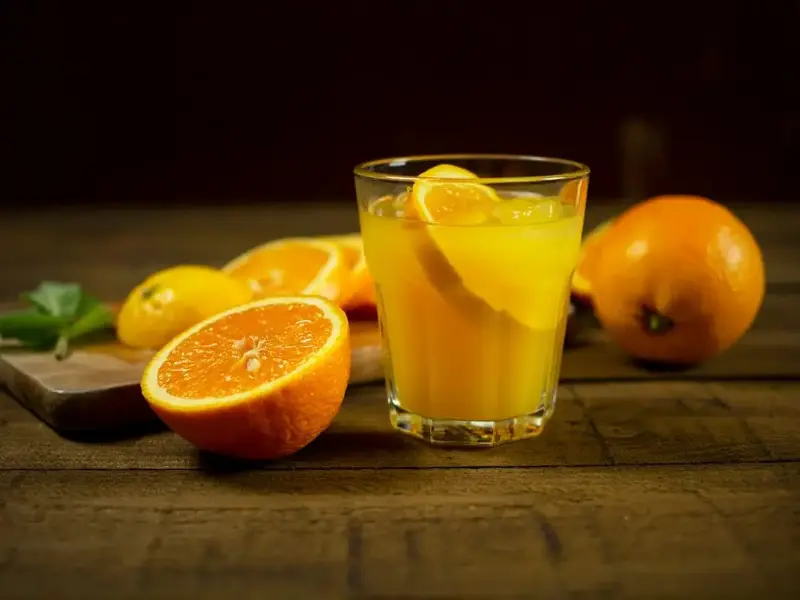 Orange juice has antioxidants that assist in defending against oxidative stress.