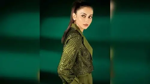 Rakul Preet in a sleek high ponytail