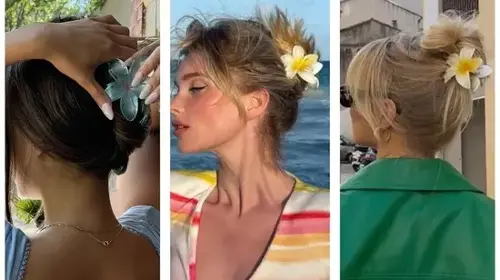 Flower claw clips are loved by Gen Z