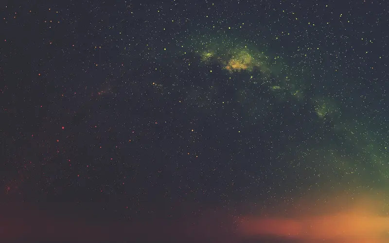 Representative star field and distant galaxies