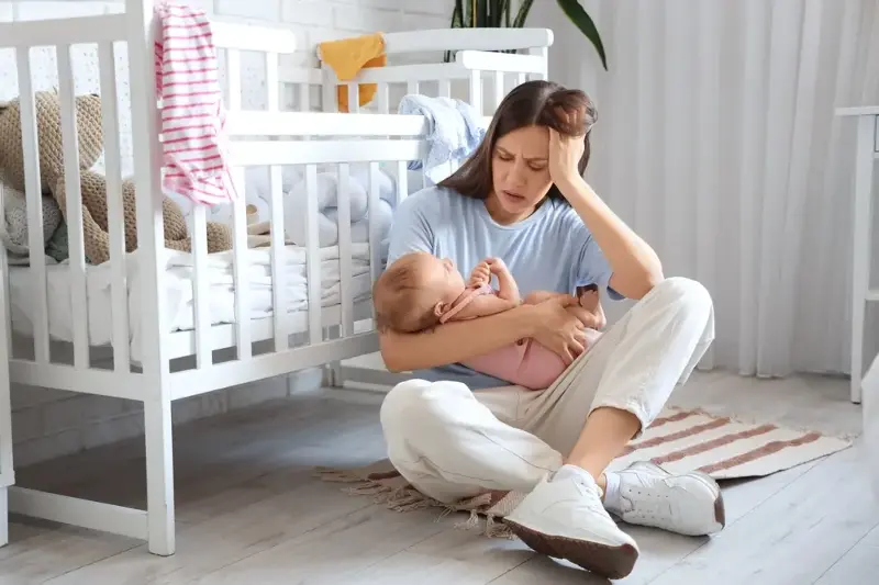 Mothers suffer baby blues, which is why good nutrition is important to regulate mood swings.
