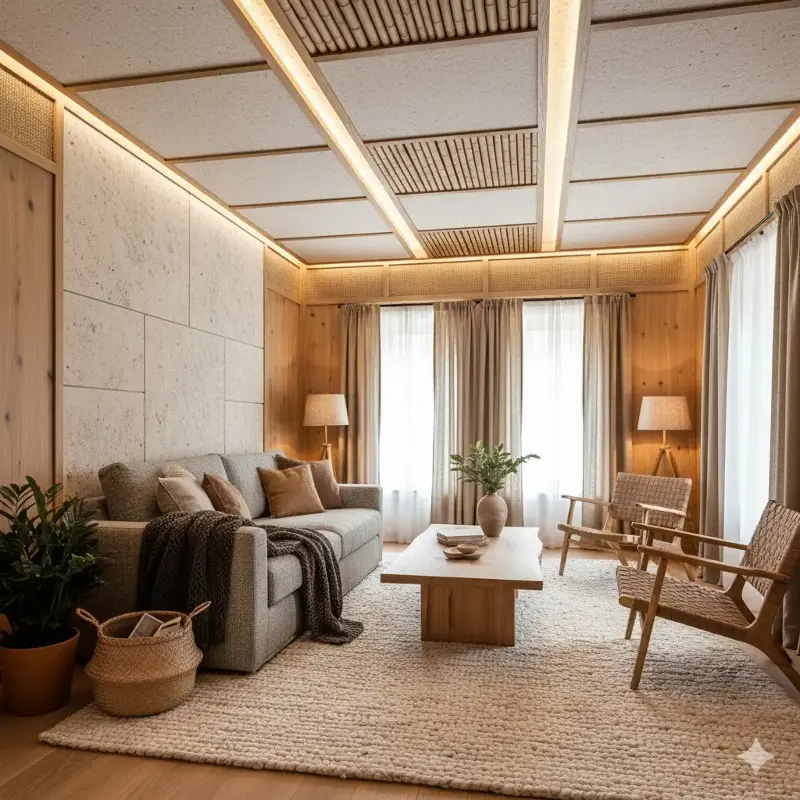 Add natural textures to your interiors. 