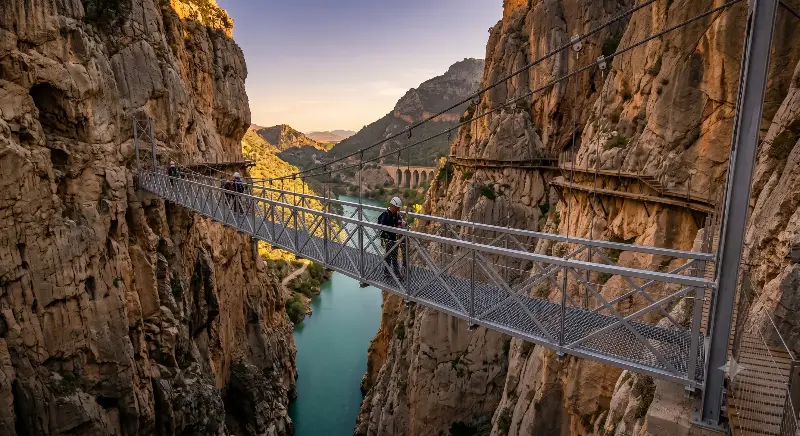 Vértigo y Acero: El Nuevo Puente que Revoluciona el Caminito del Rey en 2026 4