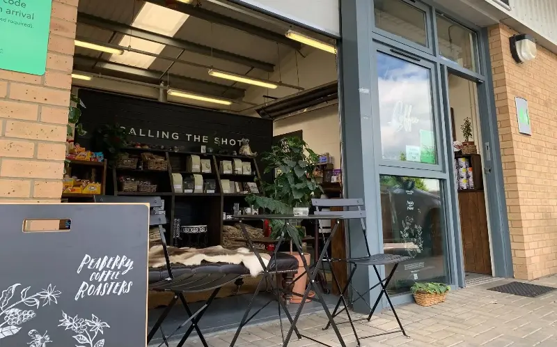 Peaberry Coffee Shop is tucked into a business park