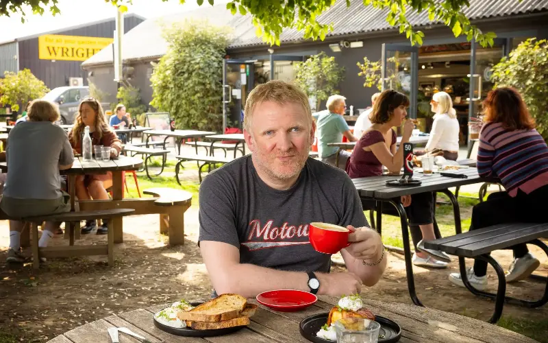Hot Numbers is Crossan’s personal pick for the best independent coffee stop for motorists in the UK - Geoff Pugh for The Telegraph