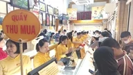 Gold prices fell on the morning of June 23rd, but trading remained active from early morning.