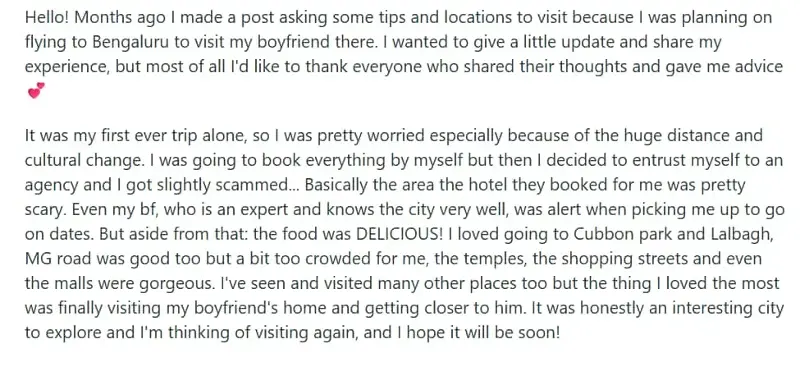 A post by a Reddit user. 