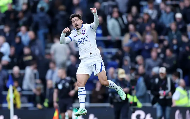 At the double: Pedro Neto scored a brace for Chelsea against Everton (Getty)