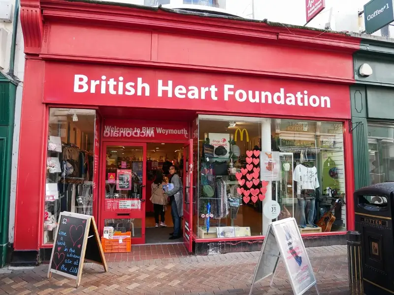 British charity shops are in decline with British Heart Foundation announcing 150 store closures earlier this year (Getty Images)