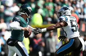 Tanner McKee can’t spark stagnant Eagles offense, 25-14 loss to Panthers extends skid to 4 games