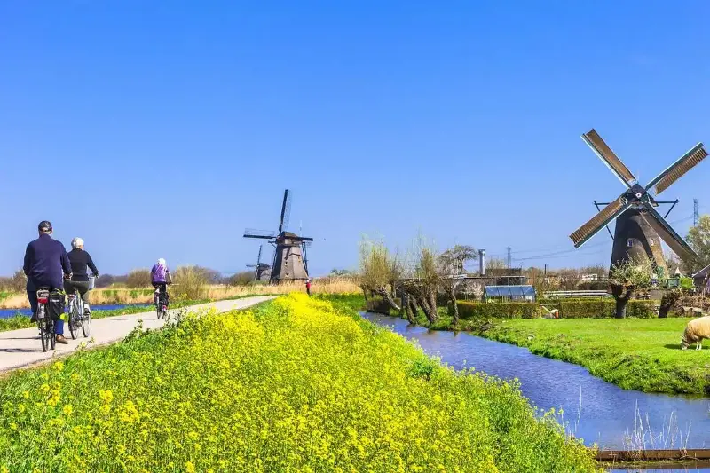 Percorso dei mulini a vento di Kinderdijk, Paesi Bassi