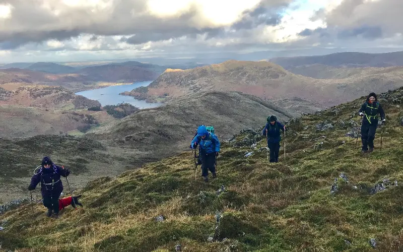 St Sunday Crag rises above the Grisedale valley, with spectacular views of Helvellyn, Striding Edge and Ullswater - Nicky Merrett/Hiking Highs