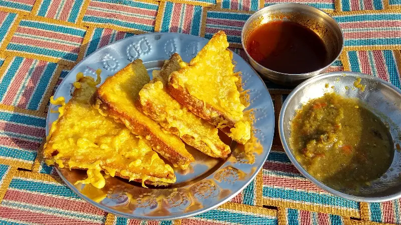 Bread pakora recipe to try at home.