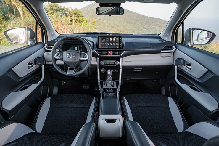 Interior space of the 2026 Toyota Veloz Cross