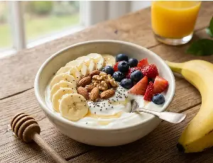 A simple breakfast with these two items will give you plenty of energy.