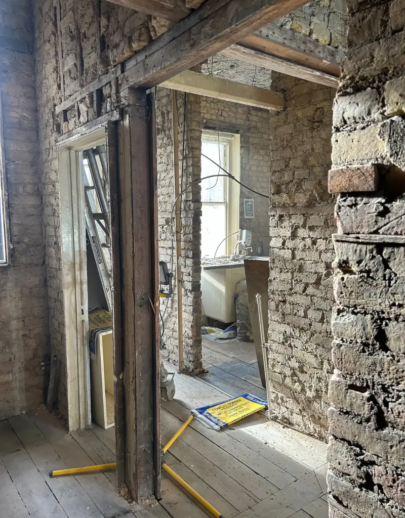 BEFORE: The entire renovation process took over 10 months to complete, with a complete restructure of the apartments layout.Delve Architects