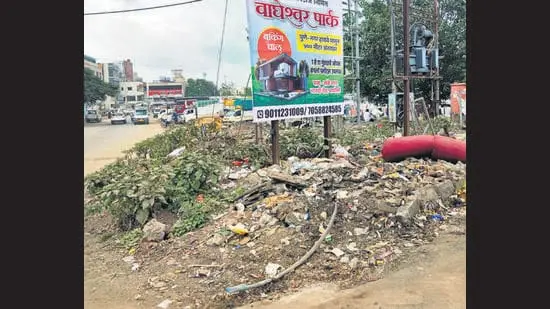 Wagholi, merged into Pune Municipal Corporation in 2021, was recently described by the municipal commissioner as ‘the dirtiest part of Pune’. (Mahendra Kolhe/HT photo)