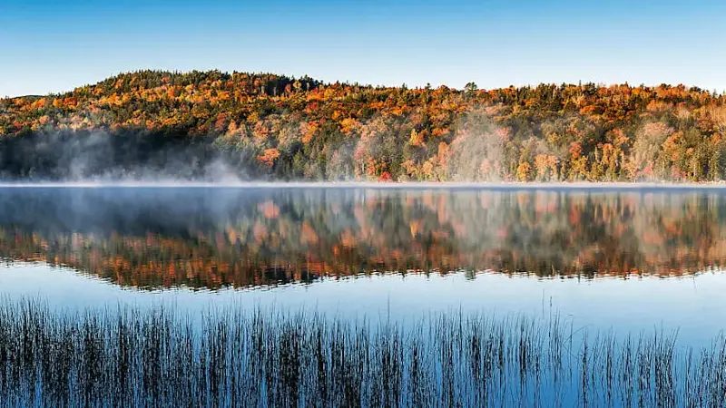 Echo Lake in autumn color...