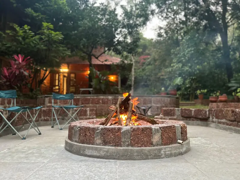 Swapping the digital glow for a primal one at Blyton Bungalow. (Pic: Sanya Panwar)