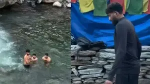 Mohammed Siraj and Prasidh Krishna enjoy river dip in Himachal, video wins internet