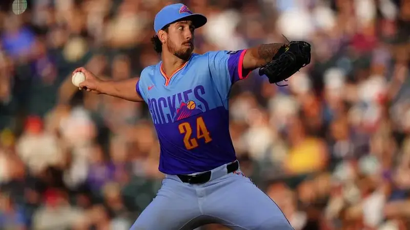 Colorado Rockies pitcher Michael Lorenzen