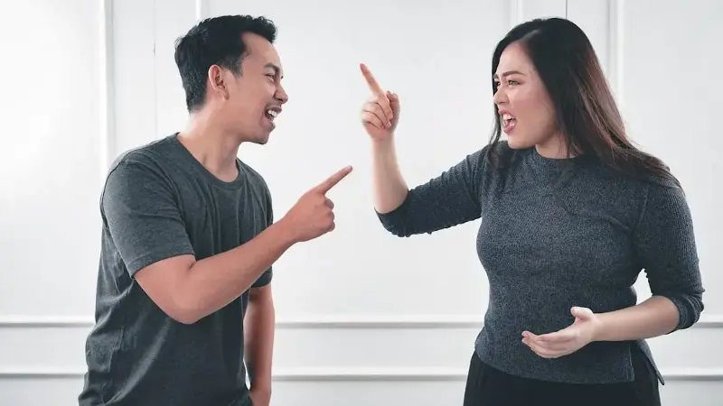Yelling at your partner or saying hurtful things during a fight can elevate the moment and create distance.